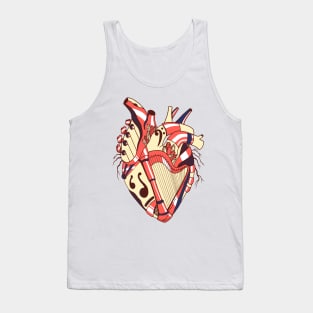 Choco Retro No 2 Musical Heart Tank Top